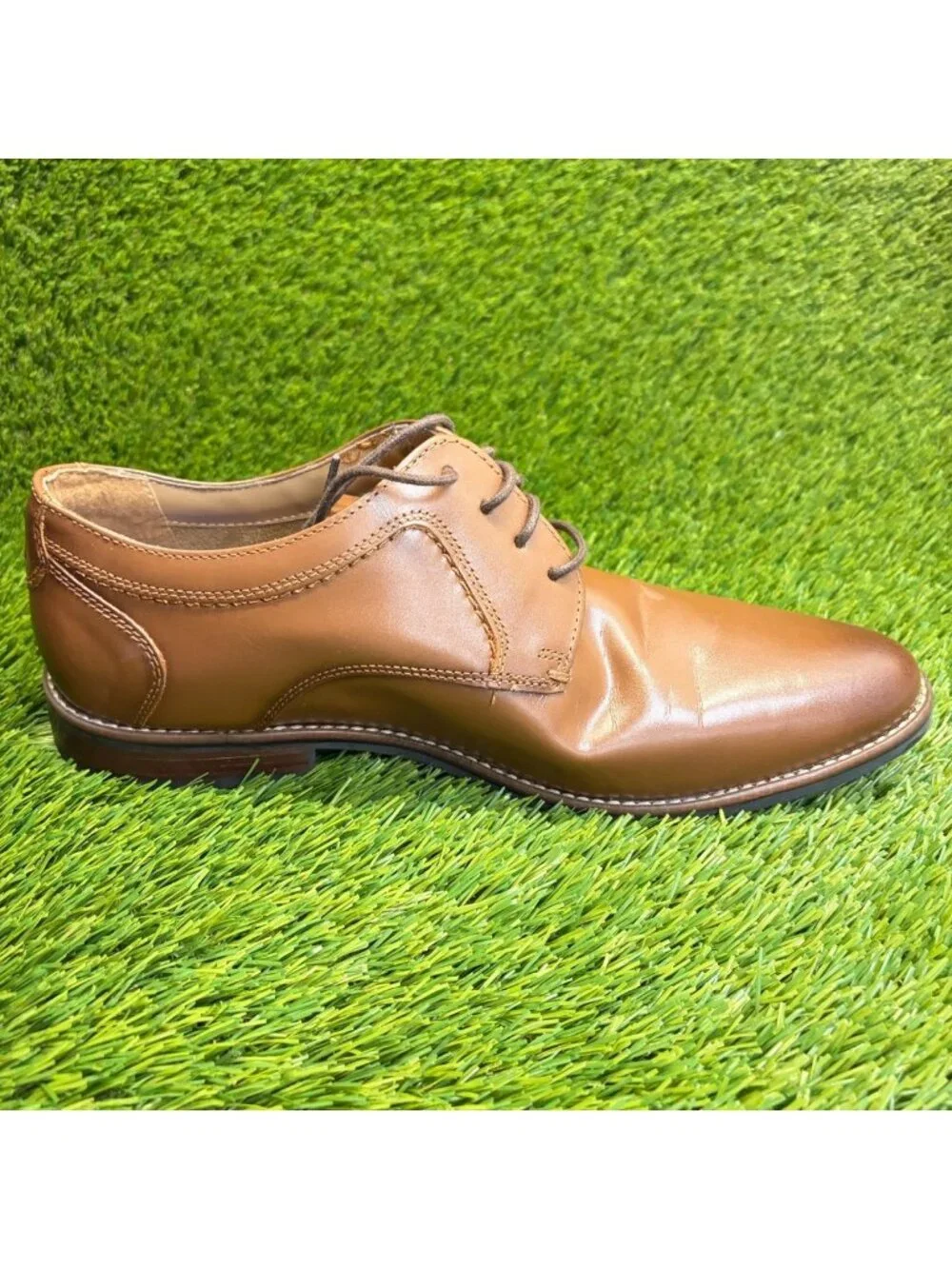 Nunn Bush Westwood Mens Size 12 Brown‎ Classic Plain Toe Oxford Dress Shoes